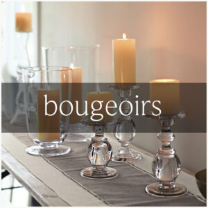 Bougeoirs et bougies